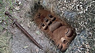 ancient metal detecting √ We found ancient abandoned treasures hidden underground [upl. by Isabel]