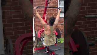 Wide Grip Lat Pulldowns Back Training Powertec Bench Strength And Conditioning [upl. by Arykat]