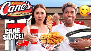 We Tried RAISING CANES For The FIRST TIME ENTIRE MENU [upl. by Cheshire]