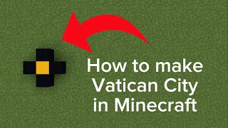 How To Make Vatican City In Minecraft [upl. by Alihet]