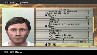 Giacinto Facchetti Face PES 6 con Editor interno [upl. by Adiuqram]