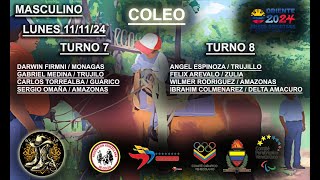 Turnos 7 y 8 MASCULINO 1 Salida LUNES Juegos Deportivos Oriente 2024 COLEO [upl. by Esilegna]