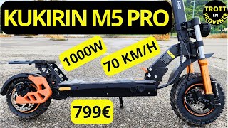 KUKIRIN M5 PRO 70 KMH 1000W UN MONSTRE DE PUISSANCE A PETIT PRIX [upl. by Haral]