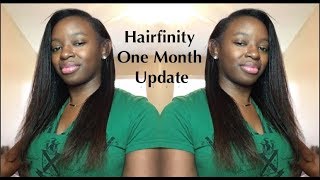 Hairfinity 1 Month Update [upl. by Ymassej688]