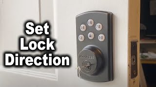 How to Set Lock Direction on Kwikset Powerbolt 2 Door Lock  The Fixer Clips [upl. by Jeremie219]