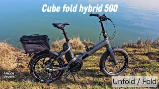 Cube fold hybrid 500 bike unfold  fold [upl. by Edecrem101]