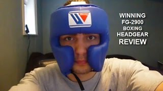 WINNING FG2900 boxing Headgear Review by ratethisgear [upl. by Aleemaj]