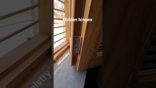 Hidden hinges trick amezing woodworking skills shorts [upl. by Ingmar630]