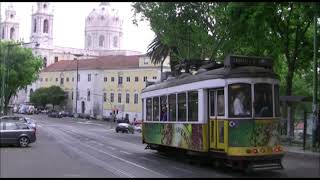 Historische Straßenbahn 28E Lissabon  Sightseeing in Lissabon HD Film [upl. by Freddie]