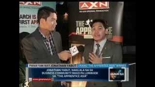 SaksiPanayam kay Jonathan Yabut winner ng The Apprentice AsiaSome clips are courtesy of AXNAsia [upl. by Nuahs]