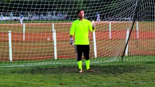 Soccer Goalkeeper Drills For Breakaway Saves at Keeperstopcom Clinic [upl. by Nyrat]