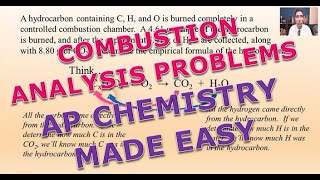 Combustion Analysis Problems  AP Chemistry Complete Course  Lesson 73 [upl. by Eiramannod]