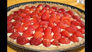 Recette Tarte aux Fraises Crème Pâtissière [upl. by Jdavie431]