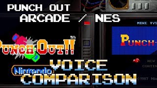 PUNCH OUT ARCADE  NES VOICE COMPARISON [upl. by Lenoil]