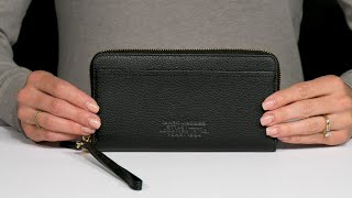 Marc Jacobs The Leather Continental Wristlet SKU 9922614 [upl. by Dazraf]