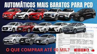 AUTOMÁTICOS MAIS BARATOS PARA PCD [upl. by Ertnom618]