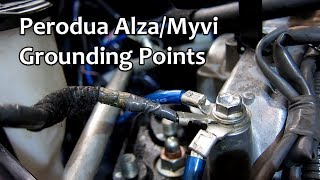 How to Install Grounding Cables at Perodua MyviAlza [upl. by Ahsiryt415]