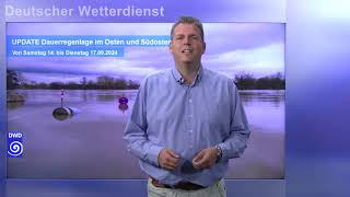 14092024 Unwetterinformation  Deutscher Wetterdienst DWD [upl. by Anilrats]