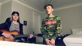 Again  Noah Cyrus ft XXXTENTACION Johnny Orlando Cover [upl. by Fanchan342]