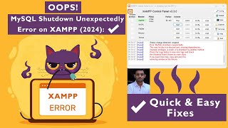 Quickly Fix MySQL Shutdown Unexpectedly Error On XAMPP 2024 Easy and Effective Solutions [upl. by Crin441]