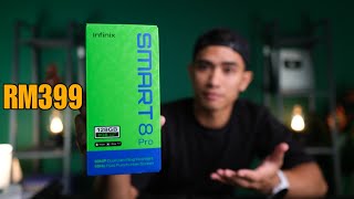 RM399 ada 50MP amp 90Hz Display  Unboxing Infinix Smart 8 Pro [upl. by Llert]