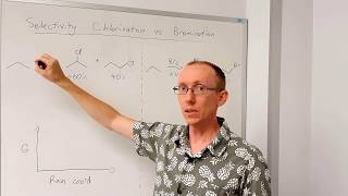 Selectivity in radical chlorination vs bromination of alkanes [upl. by Suolkcin]