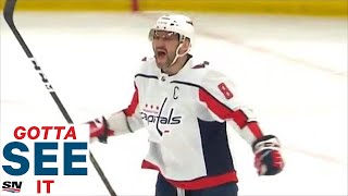 GOTTA SEE IT Capitals Alexander Ovechkin Scores 800th Career Goal To Complete Hat Trick [upl. by Beitnes]