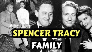 Actor Spencer Tracy Family Photos With Wife Children and Katharine Hepburn [upl. by Alena]