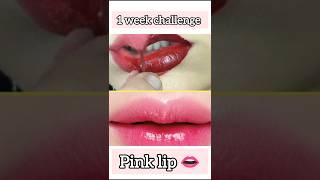 1 week challenge pink lip ✨ [upl. by Vasyuta]