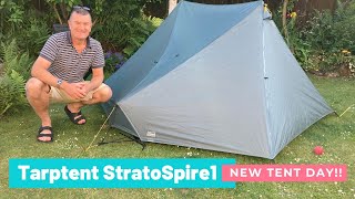 Tarptent StratoSpire 1 New tent day  first look [upl. by Rainie]