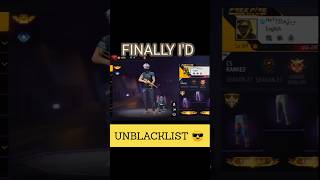 Finally ID UNBLACKLIST 😎 shorts freefire tondegamer [upl. by Etnor511]