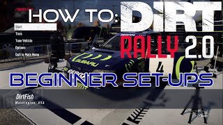 Dirt Rally 20 Beginner Setup Tips [upl. by Beatrice798]