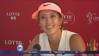 Wie shoots 2under par opens Lotte Championship defense 3 swings back [upl. by Anilat130]