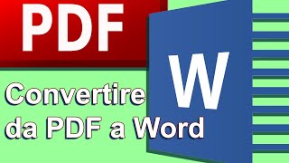 IT Trasformare pdf in word Modifica pdf in word Convertire da PDF a Word [upl. by Asillem]