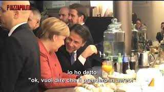 Esclusivo Conte e Merkel a Davos  Tutta la conversazione [upl. by Hailahk]