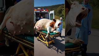 Rescued a pregnant cow renewed a life cow cowlover animals petanimals humanity treatment [upl. by Ikila]