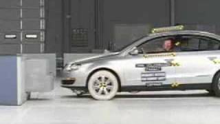 Crash Test 2009 Volkswagen CC Frontal Offset  IIHS [upl. by Girhiny602]