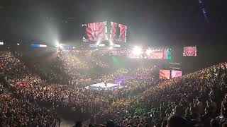 REY MYSTERIO ENTRANCE BEFORE SHOW AT WWE SMACKDOWN LYON  CROWD SINGING 619 wwe wrestling [upl. by Nacim]