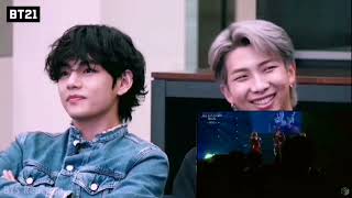 bts reaction to Blackpink WHISTLE JAPANESE LIVE PERFORMANCE [upl. by Enoch]