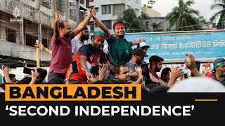 Bangladesh celebrates ‘second independence’ after Hasina flees  Al Jazeera Newsfeed [upl. by Rumery]