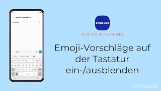 EmojiVorschläge auf der Tastatur einblenden oder ausblenden  Samsung Android 14  One UI 6 [upl. by Nyvek]