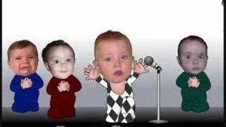 Funny Singing Baby 3 Hilarious Babies Sing Queens Diper Song [upl. by Odlareg907]