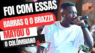 COLÔMBIANO NUNCA VAI ESQUECER ESSAS BARRAS Brazza deu bem😁😲 [upl. by Lorianna]