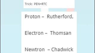 how to learn trick electron proton neutron trick electron proton neutron [upl. by Canute]