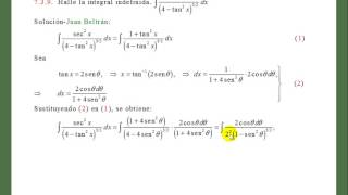 Leithold 73 9 Integración por sustitución trigonométrica 👀 [upl. by Danialah]