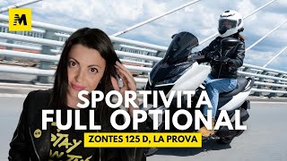 Zontes 125 D sportività full optional  La prova [upl. by Eshman]