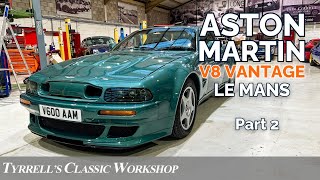 Smooth Roar The Aston Martin V8 Vantage Noise Solved Part 2  Tyrrells Classic Workshop [upl. by Vinay]