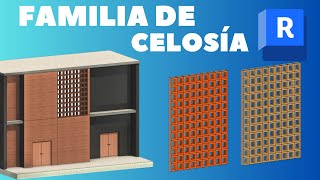 REVIT ¿CÓMO CREAR FAMILIA DE CELOSIA CON LADRILLO HUECO👨‍🏫 [upl. by Naellij82]