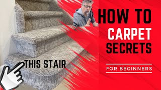 How to Carpet Stairs YourselfBullnose Stair Tutorial [upl. by Adhern]