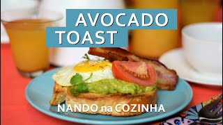 AVOCADO TOAST a famosa TORRADA com ABACATE dos brunchs e restaurantes da Califórnia [upl. by Leoy]